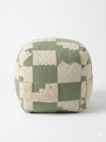 Sage Patch Pouf