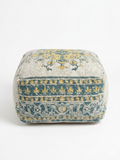 Azure Heritage Pouf
